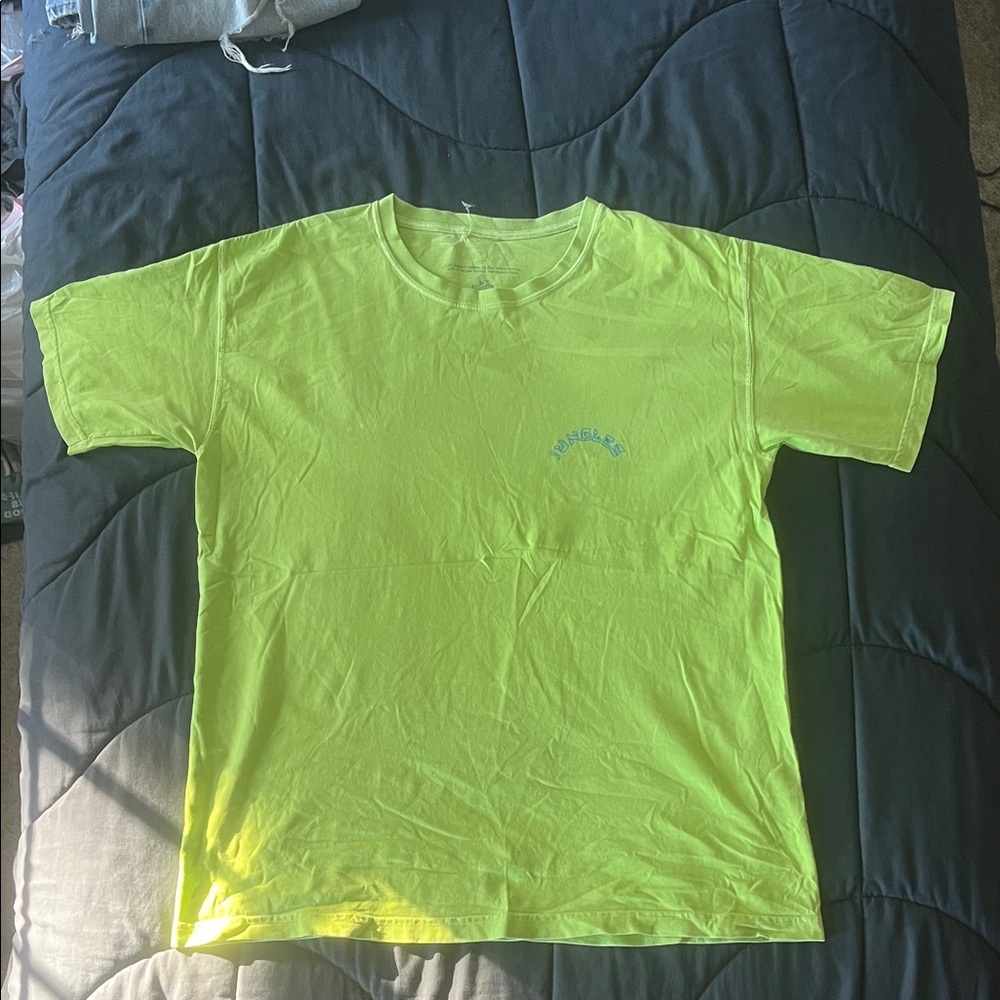 Jungles “Crisis? What Crisis?” Lime Green T-Shirt